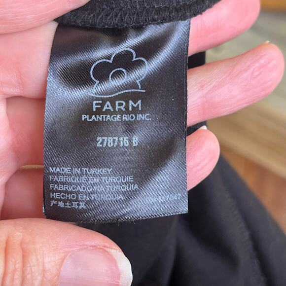 Farm Rio For Anthropologie Women's Black Tiered Ruffled Maxi Dress Size M - Picture 6 of 8